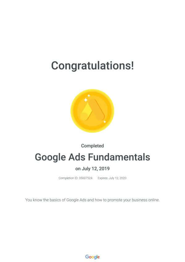 Google Ads Fundamentals